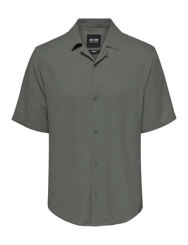 Only & Sons Onsdash Visc Camicia Uomo L Grigia