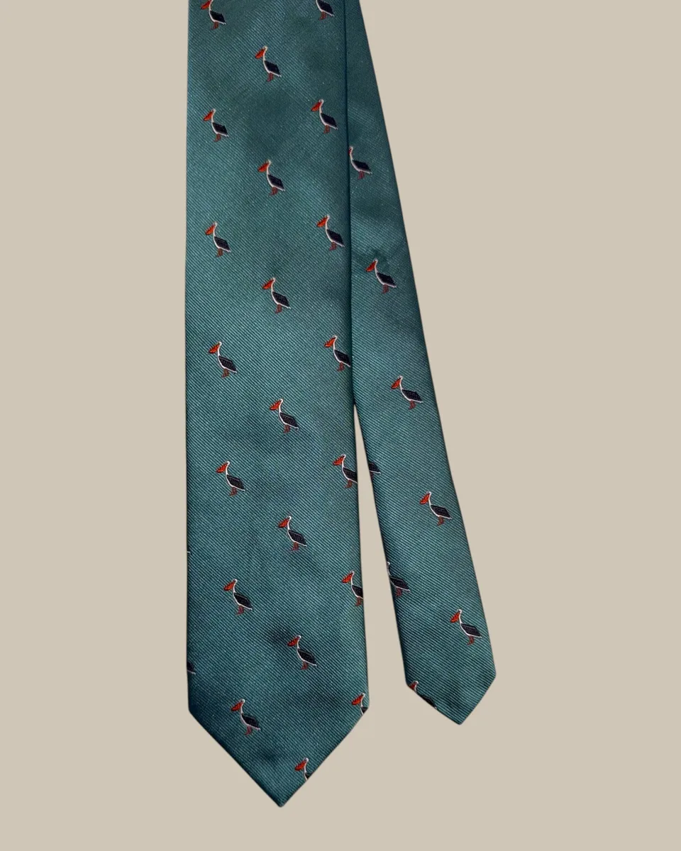 Robert Talbott Robert Cravatta Seta Teal Unita