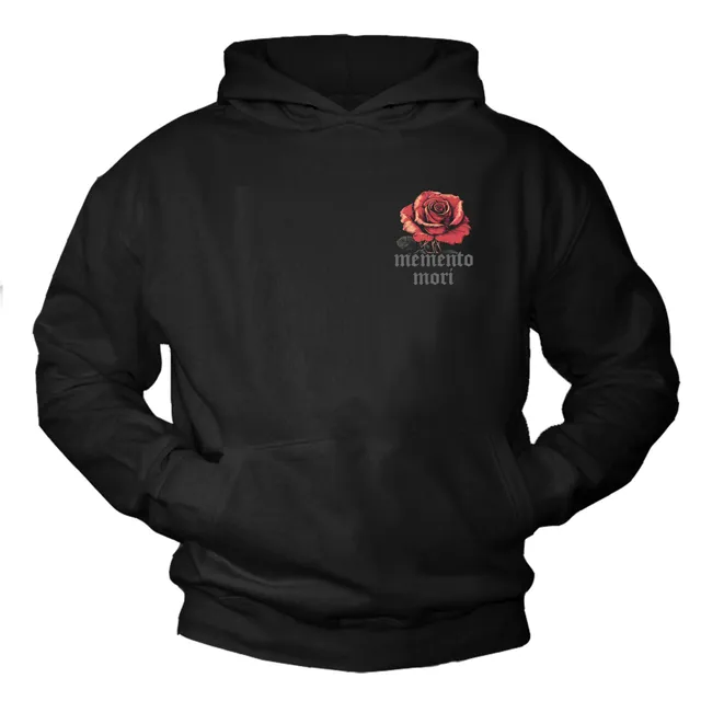 MAKAYA Felpa con Cappuccio Uomo Rose hoodie cotone XXL
