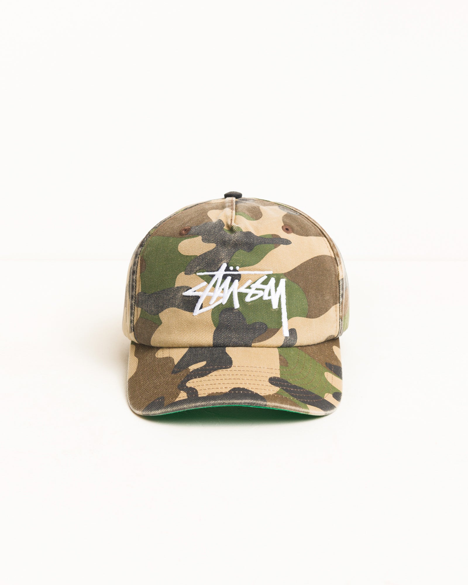 Stussy Big Stock Snapback Cap Cappello Camo Taglia Unica Cotone