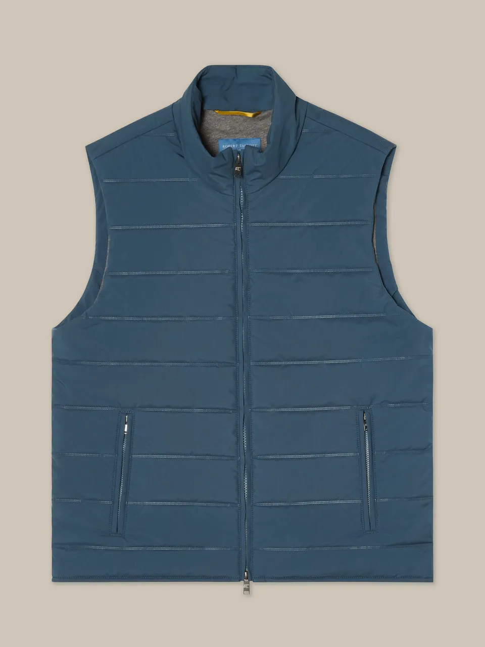 Robert Talbott Driver gilet trapuntato blu idrorepellente