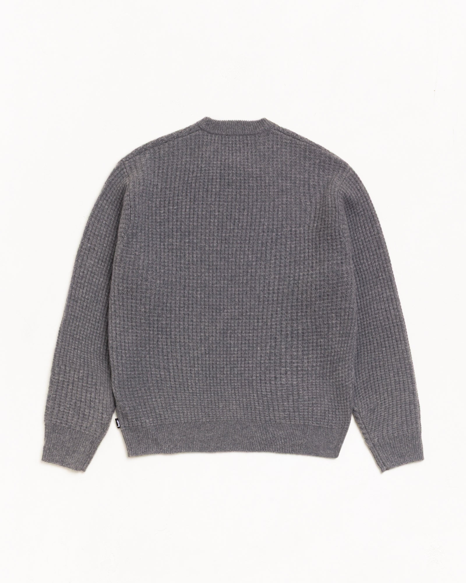 Stussy Knits Waffle Cashmere Sweater maglione charcoal cachemire