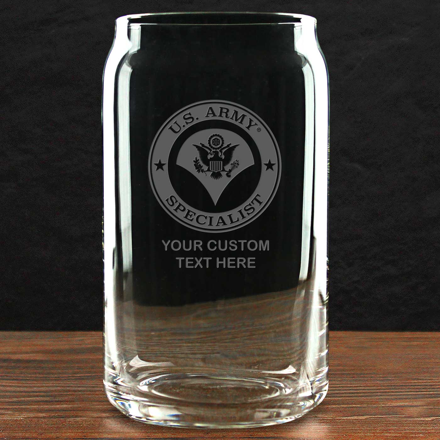 7.62 Design US Army Build Your Glass bicchiere vetro 473 ml personalizzato