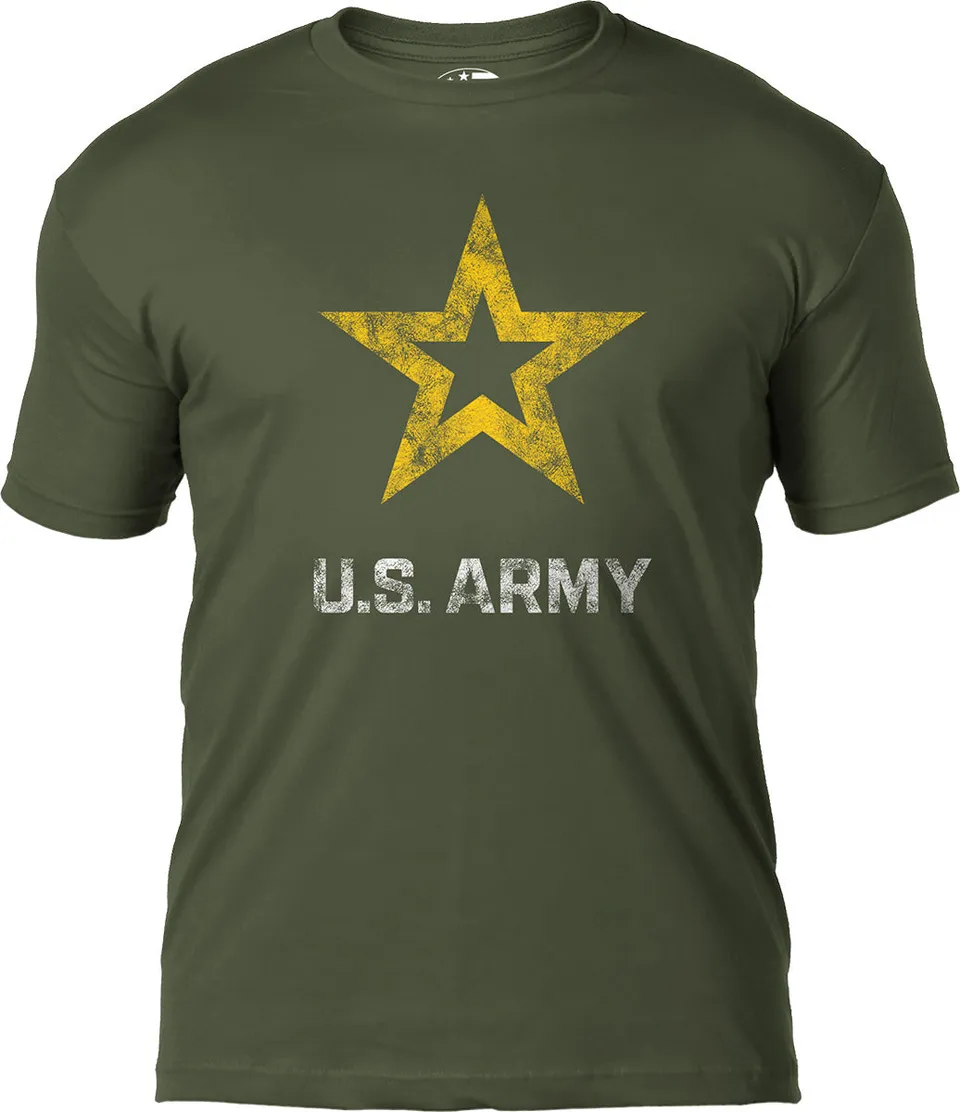 7.62 Design T-Shirts Army Logo Maglietta Cotone Verde Military