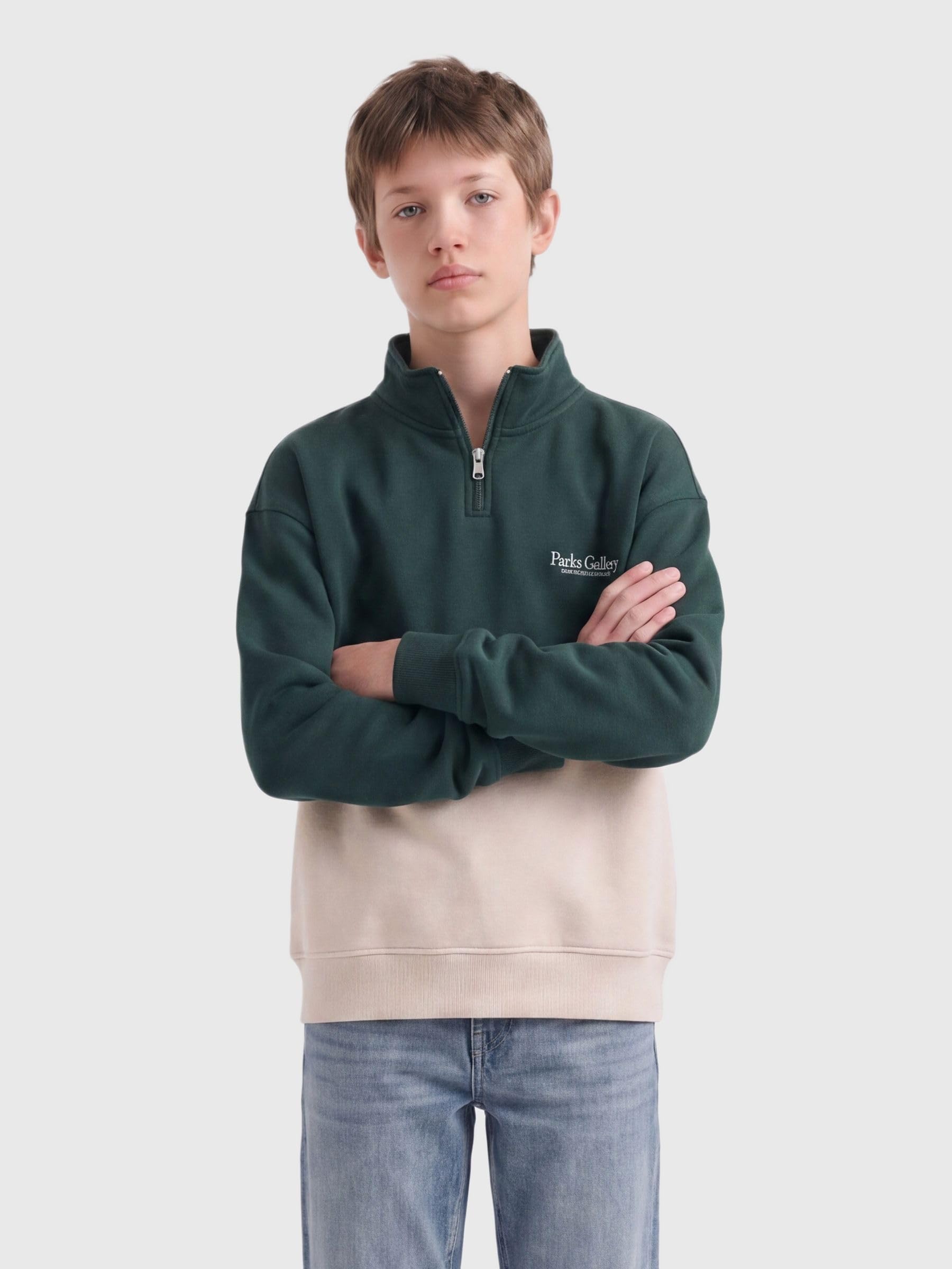 Only & Sons OSJCeres Felpa Ragazzo 146 Moonbeam Zip