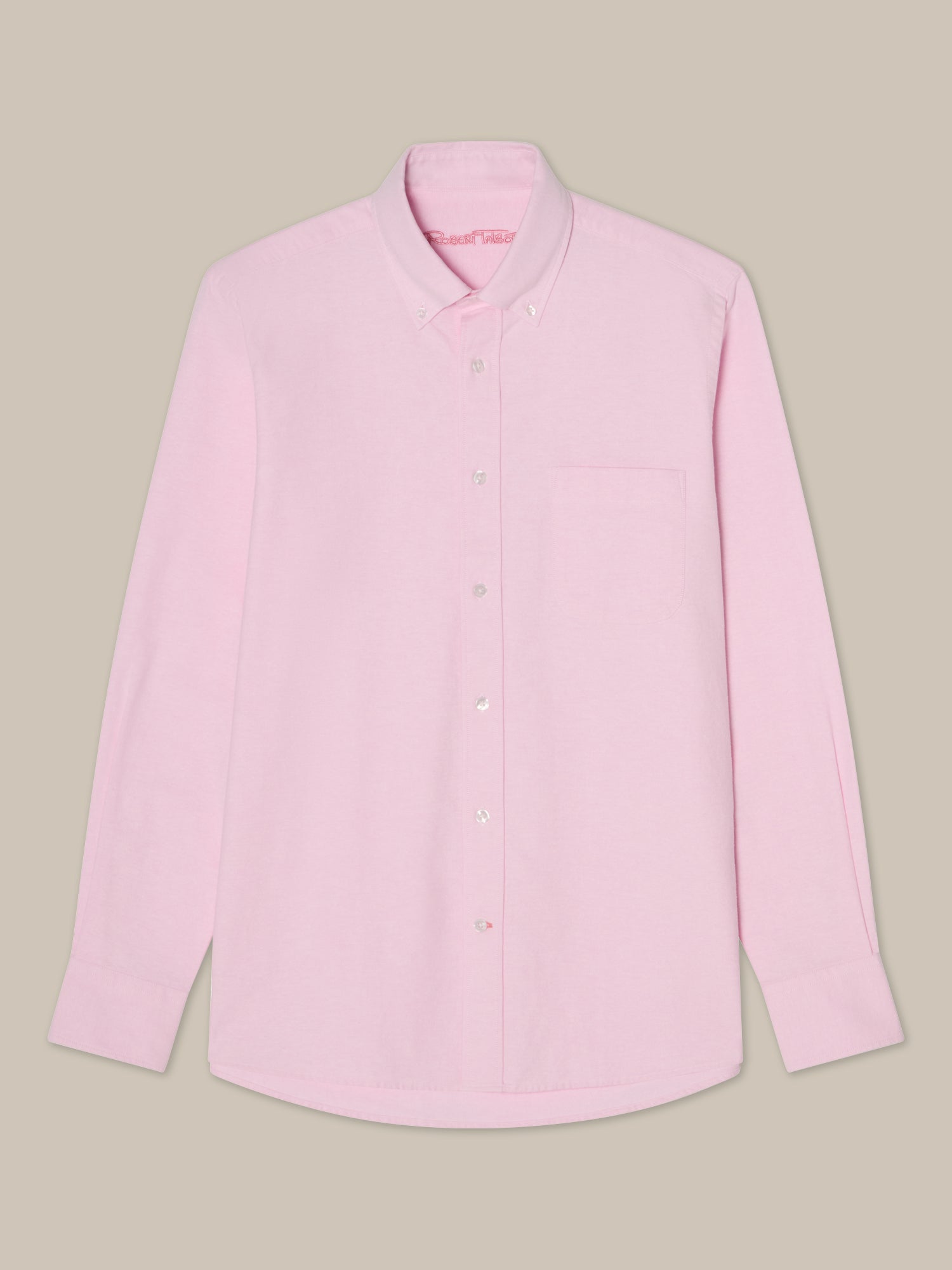 Robert Talbott Harrison Oxford Camicia Uomo Rosa 100% Cotone
