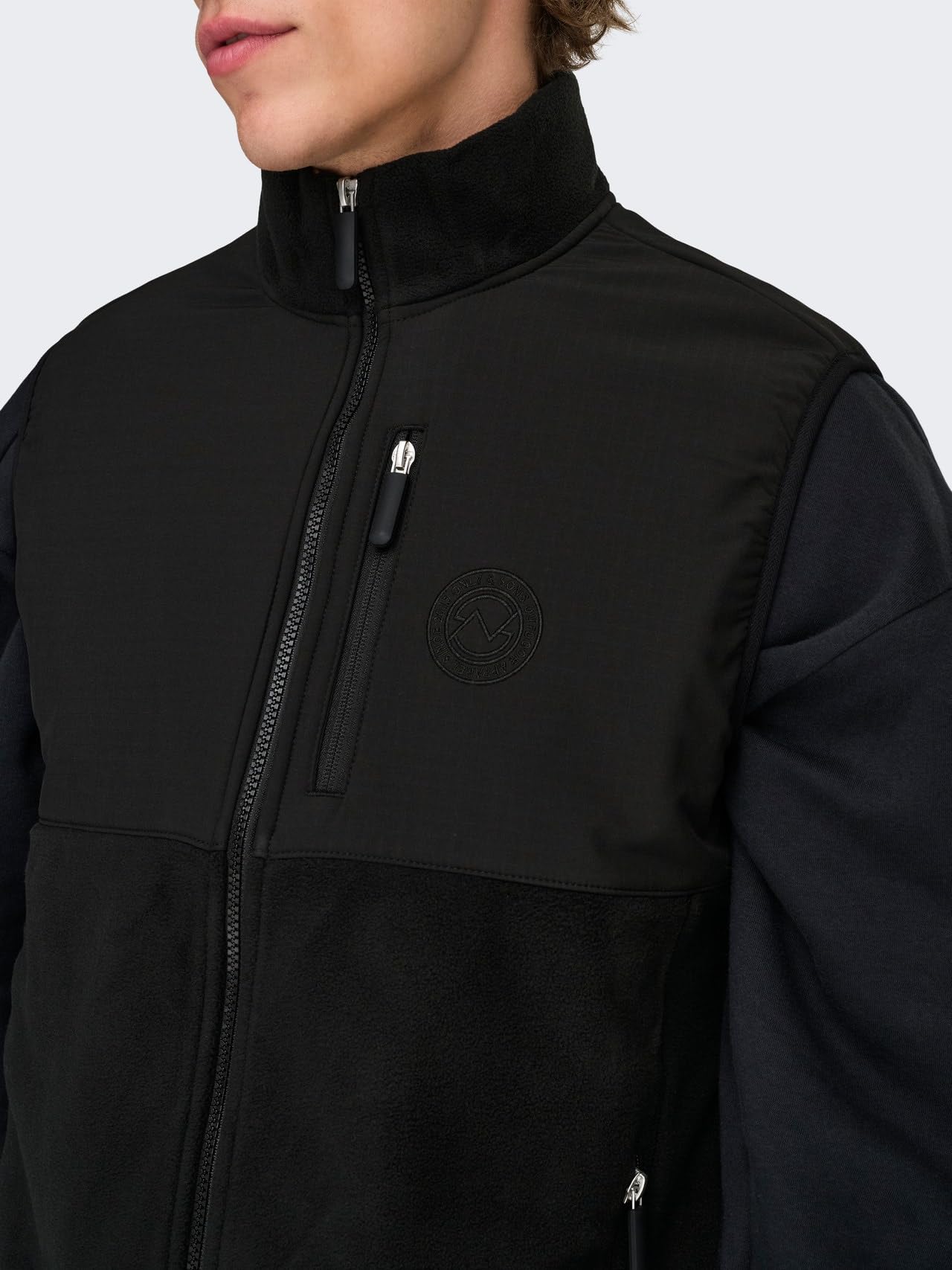 Only & Sons Onschuck Fleece Gilet Uomo M Nero