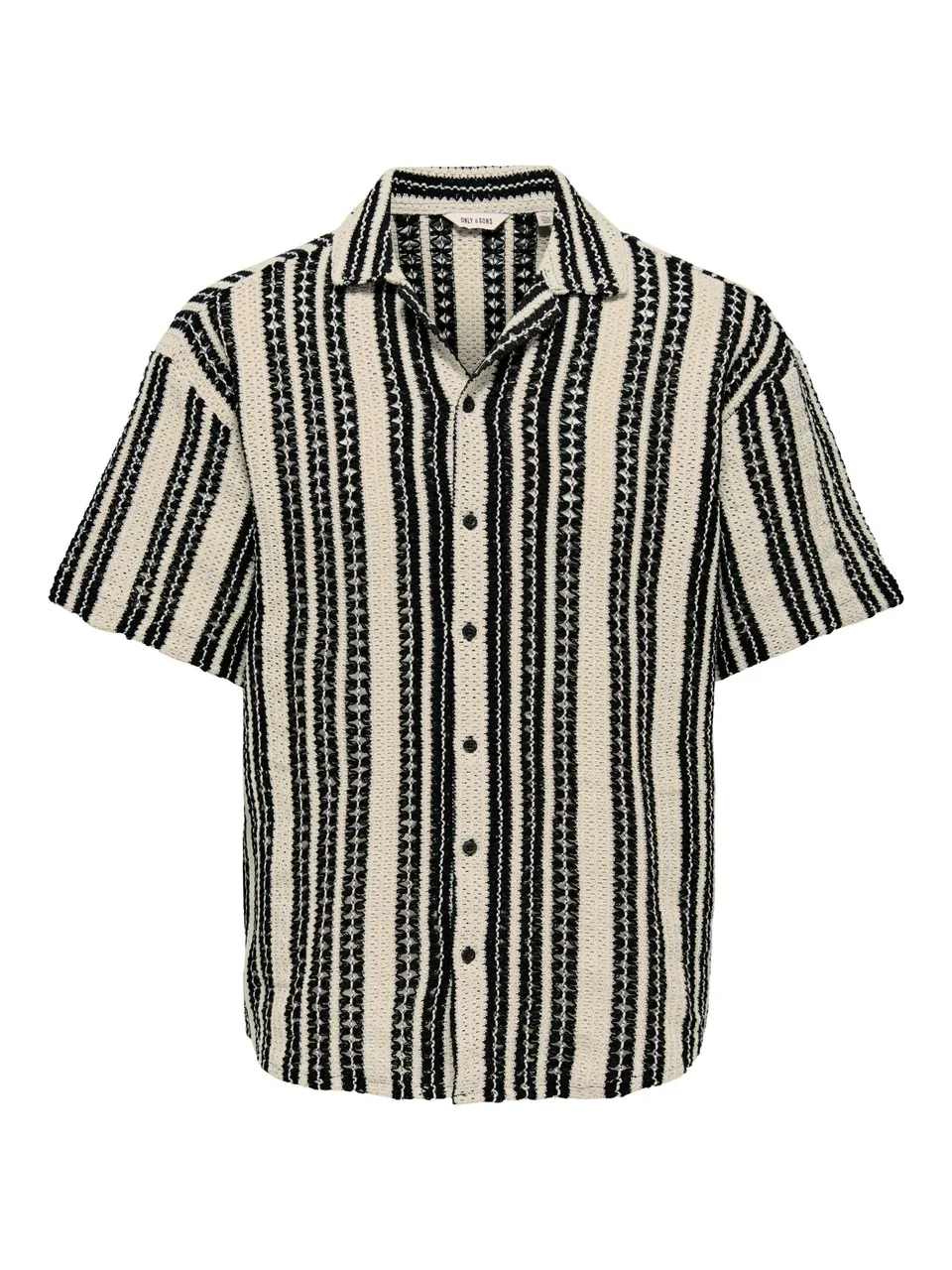 Only & Sons Onsdani Camicia Uomo Cloud Dancer Crochet Taglia L