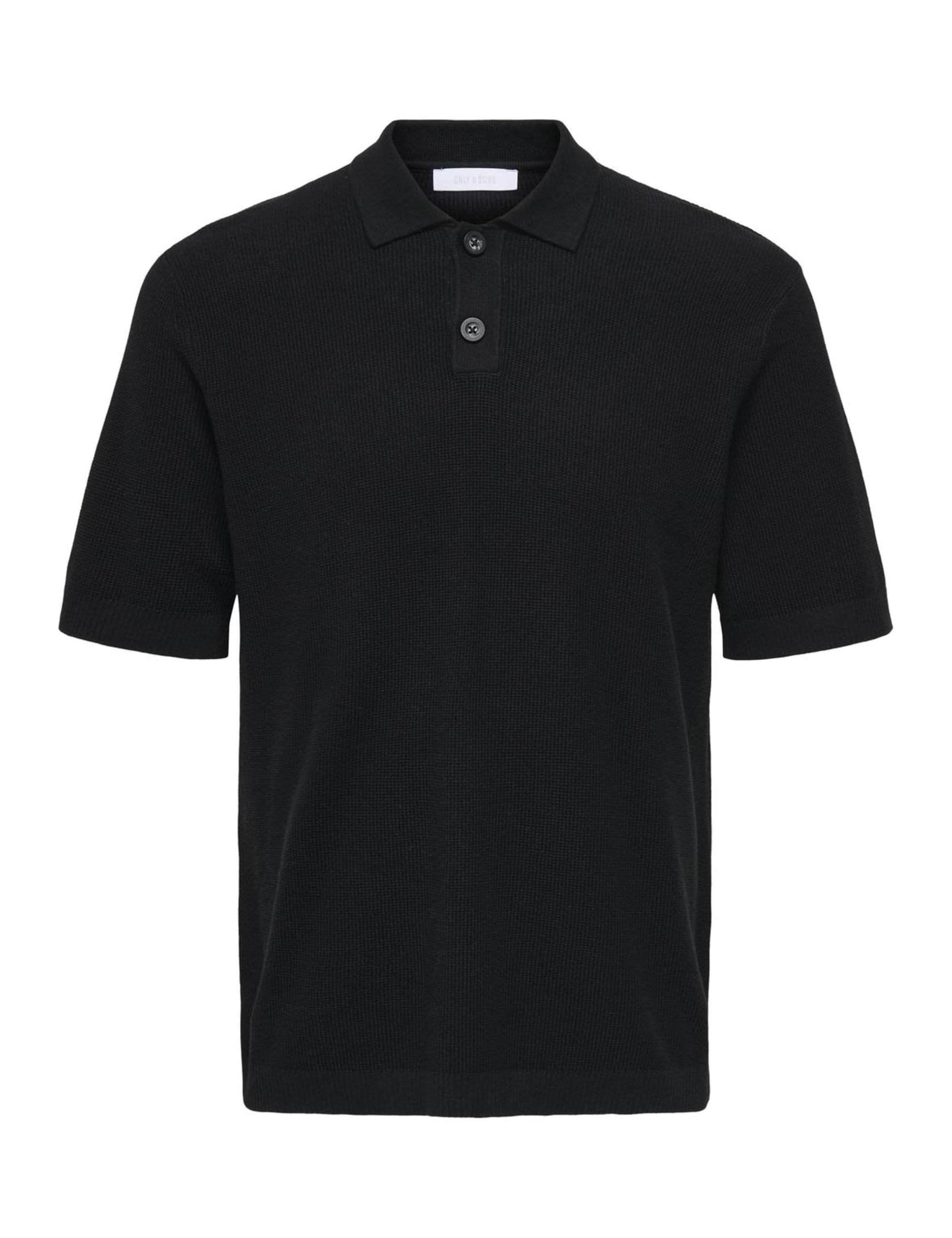 Only & Sons Stony Polo Uomo Waffle Manica Corta Antler