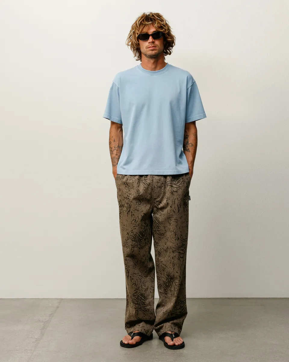Stussy Garment Dyed SS Tee Maglietta Dust Blue 260 gsm