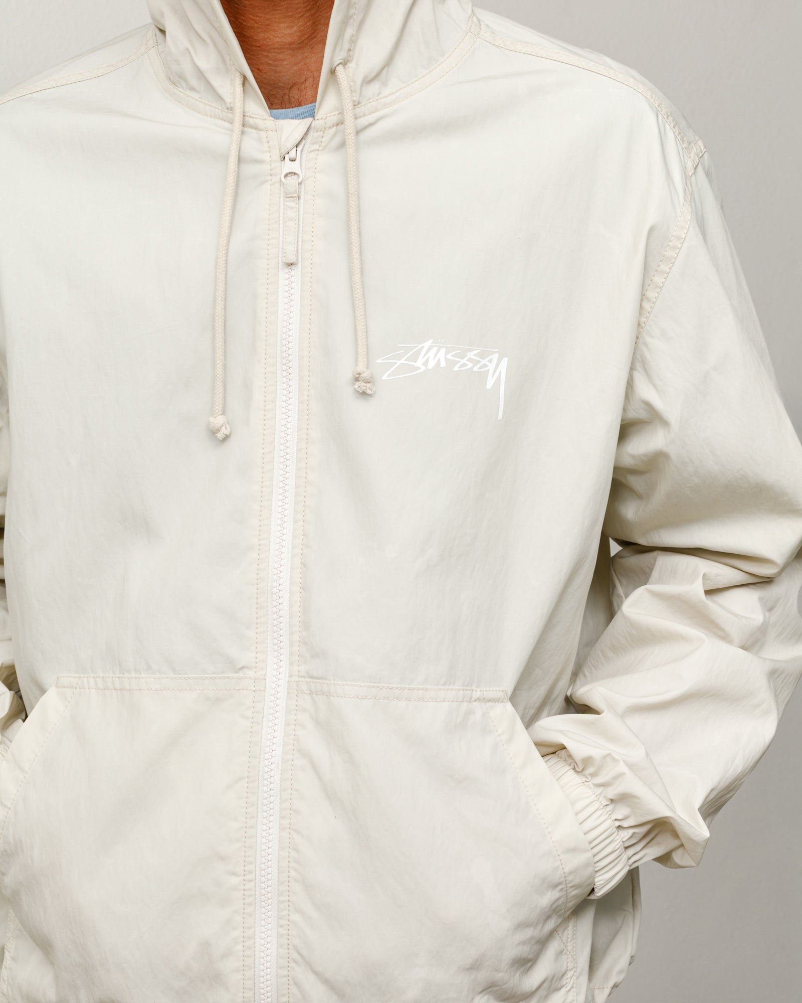 Stussy Shell da Spiaggia giacca cotone cerato stone
