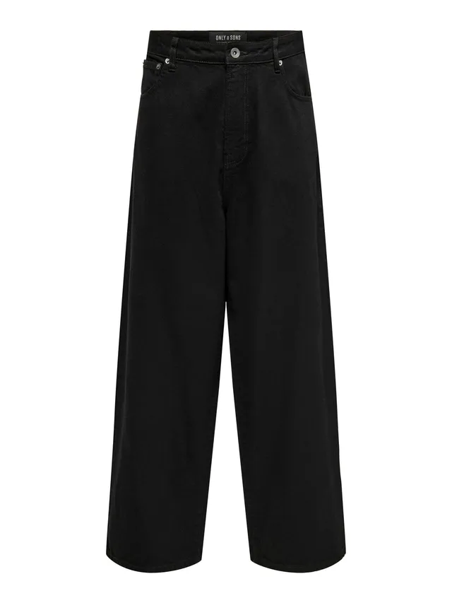 Only & Sons Onscarl Balloon Jeans Uomo 32W/32L Nero Denim