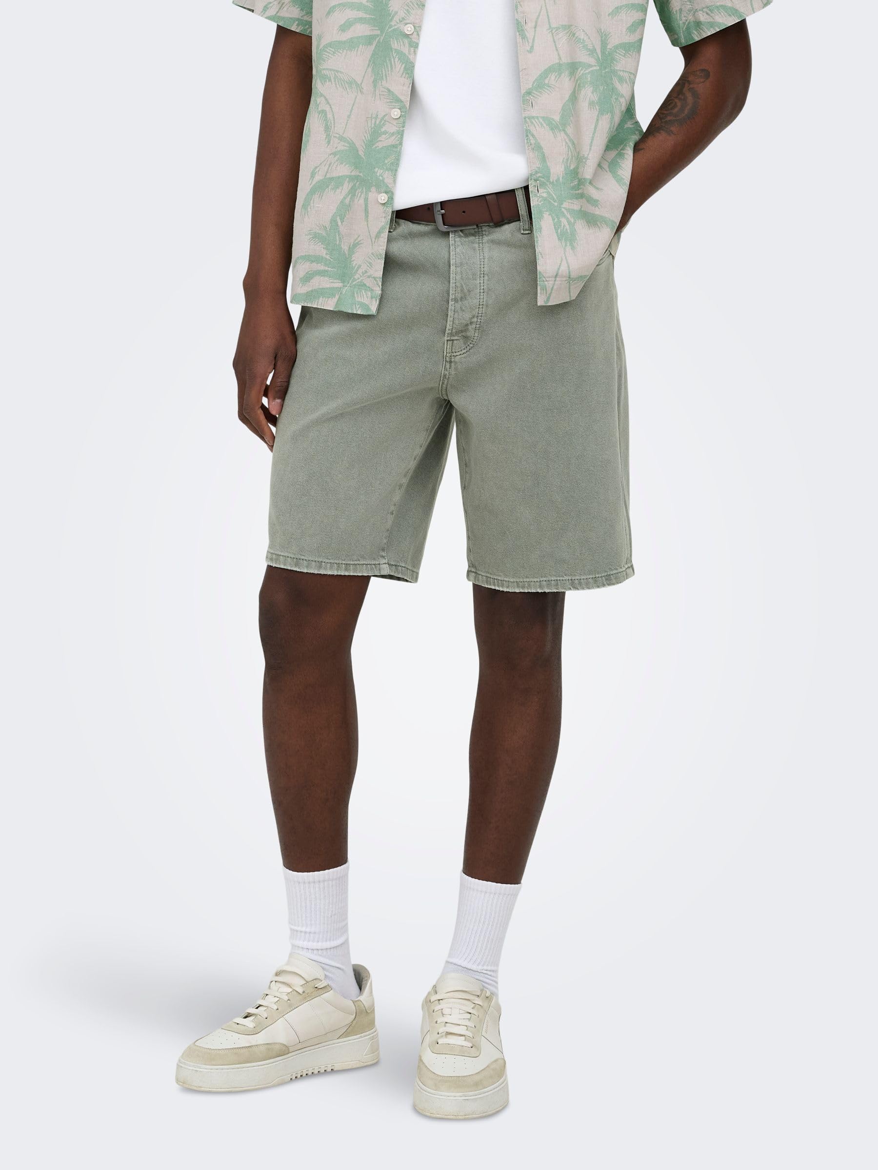ONLY & SONS Onsedge Straight shorts vita media XL uomo
