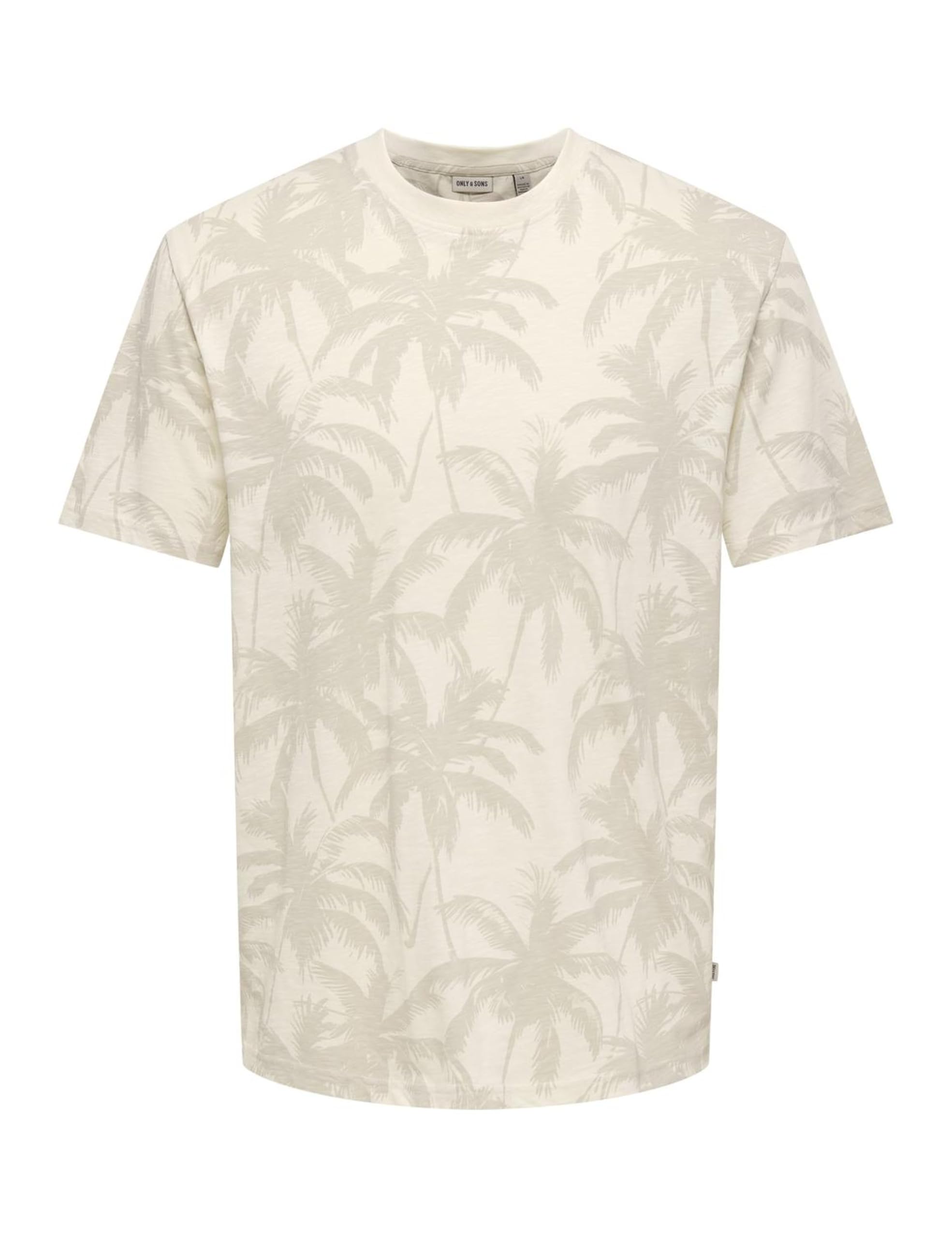 ONLY & SONS Onsperry Life Reg Leaf AOP t-shirt uomo fantasia