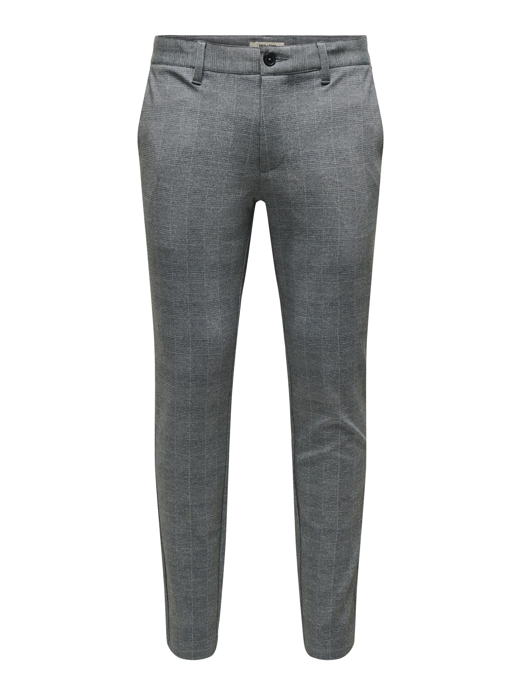 Only & Sons Onsmark Check Pants chino uomo 33W/34L nero
