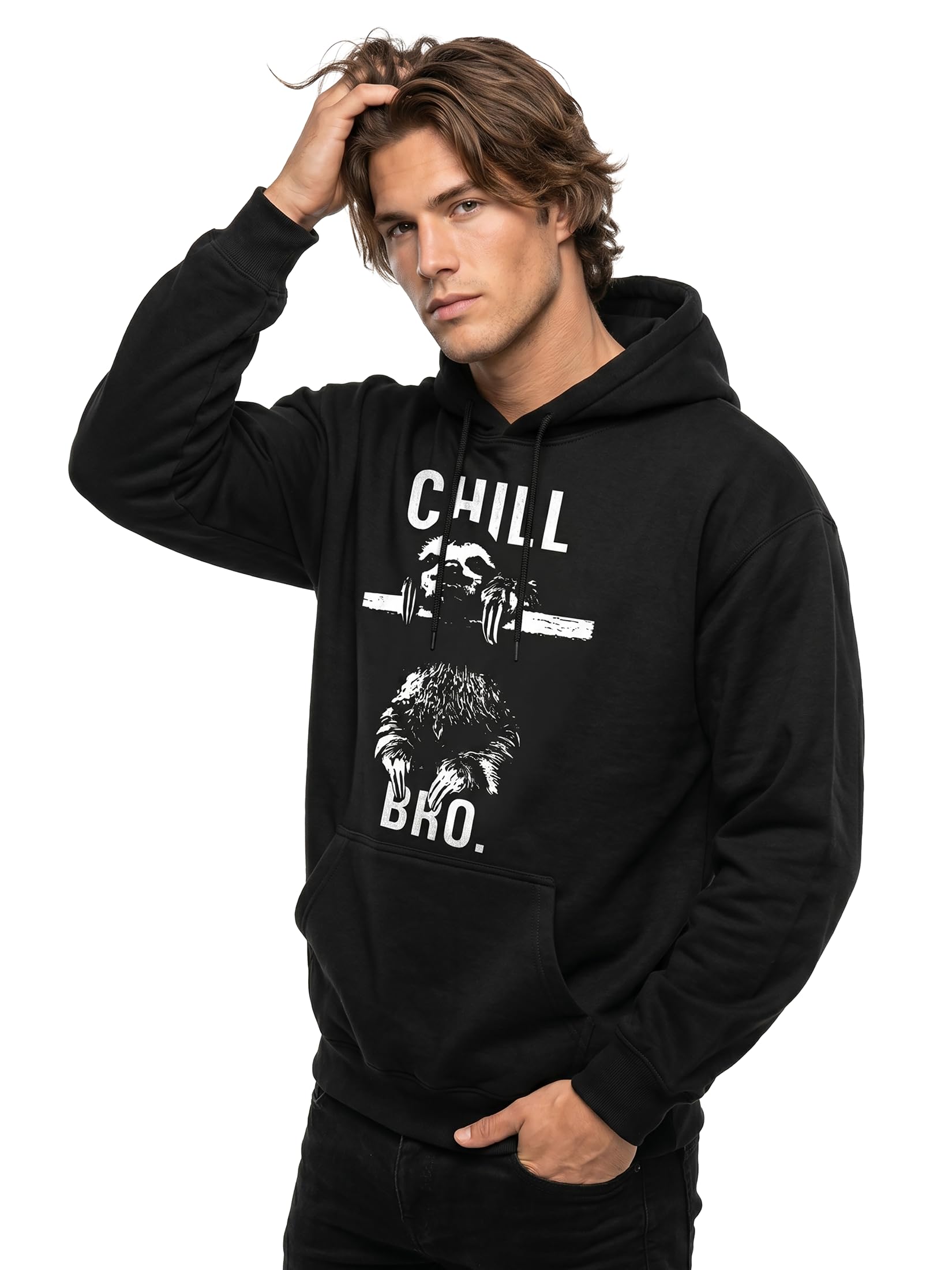 Makaya Chill Bro Felpa con Cappuccio M Tasca Canguro