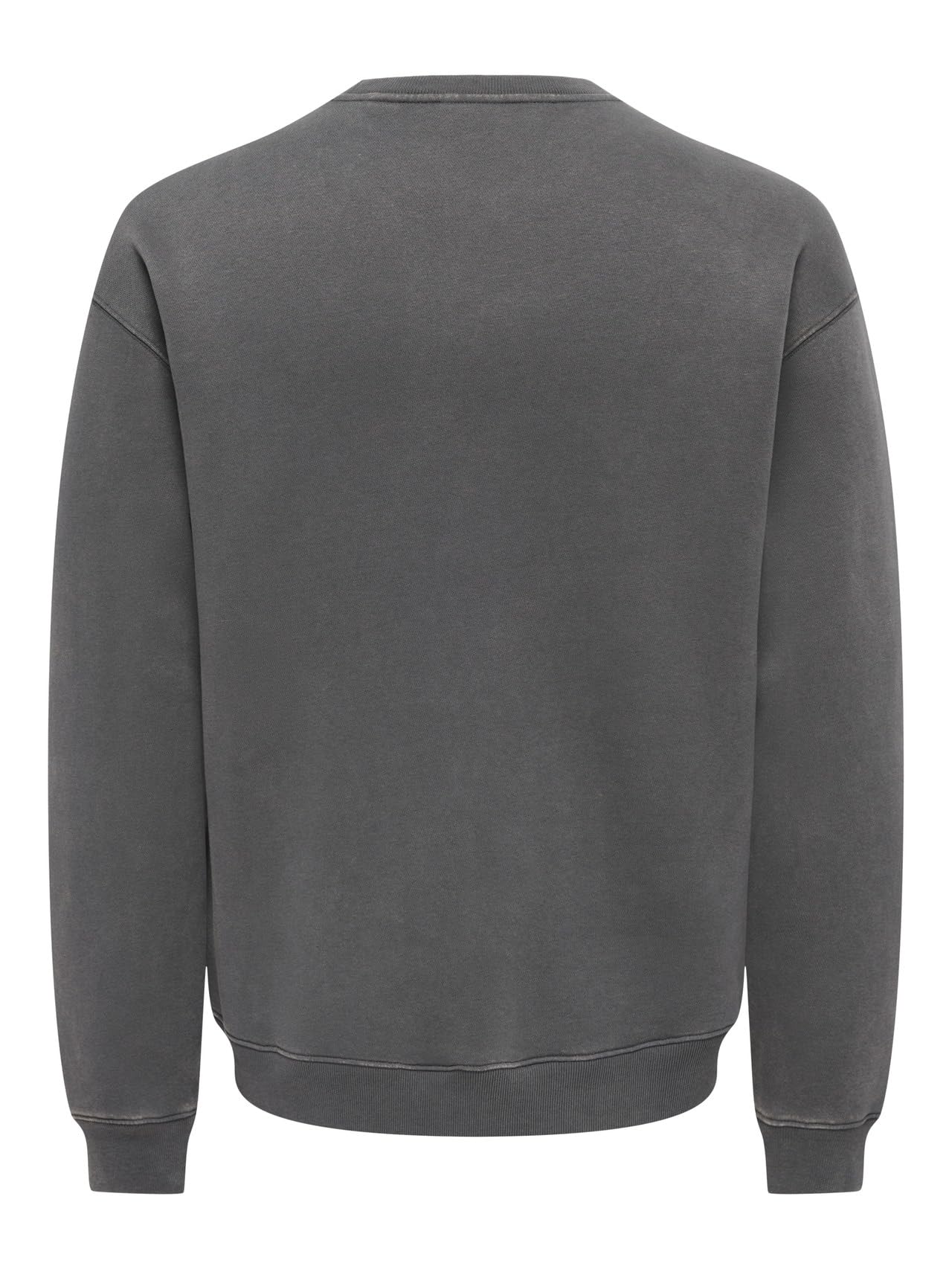 Only & Sons Onslarry Eflow Felpa Uomo Grigio Asfalto Relaxed