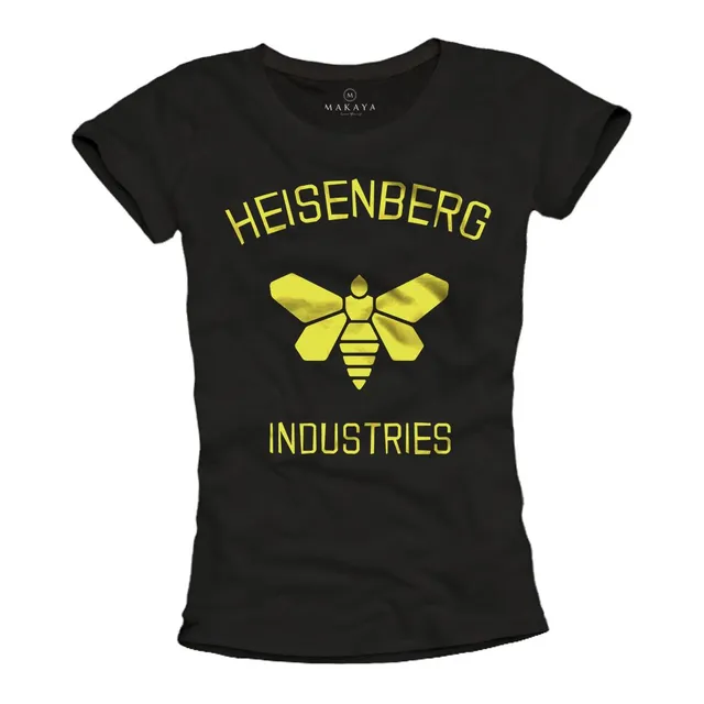Makaya T-Shirt Donna Heisenberg Industries Nera Cotone S