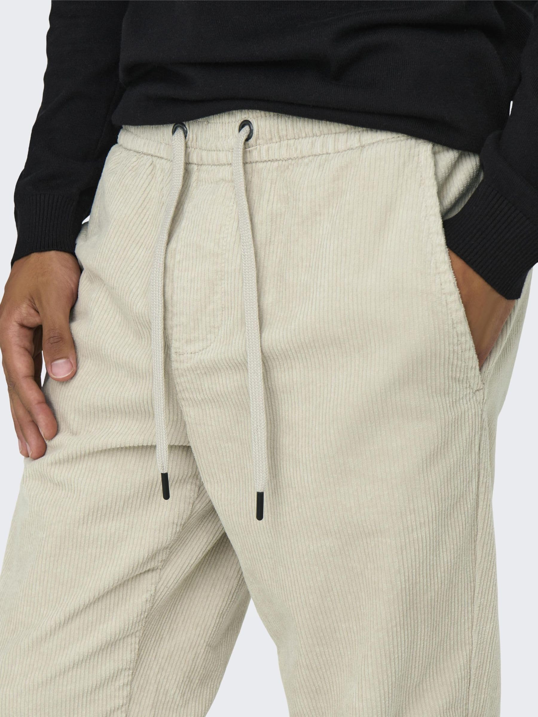 Only & Sons Onslinus Pantaloni Uomo Tapered Fit Nero