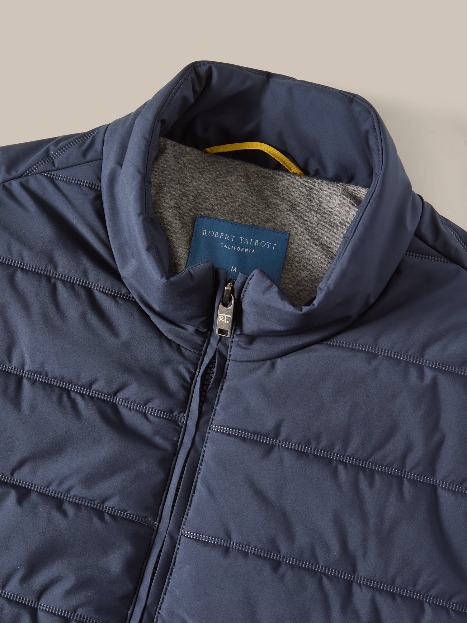 Robert Talbott Driver Quilted Vest gilet trapuntato navy L