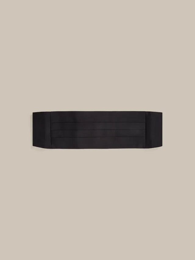 Robert Talbott Baldwin Fascia Smoking Seta Nera Grosgrain