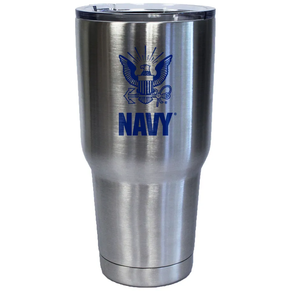 7.62 Design Drinkware Tumbler Termico USN Logo 32oz Acciaio