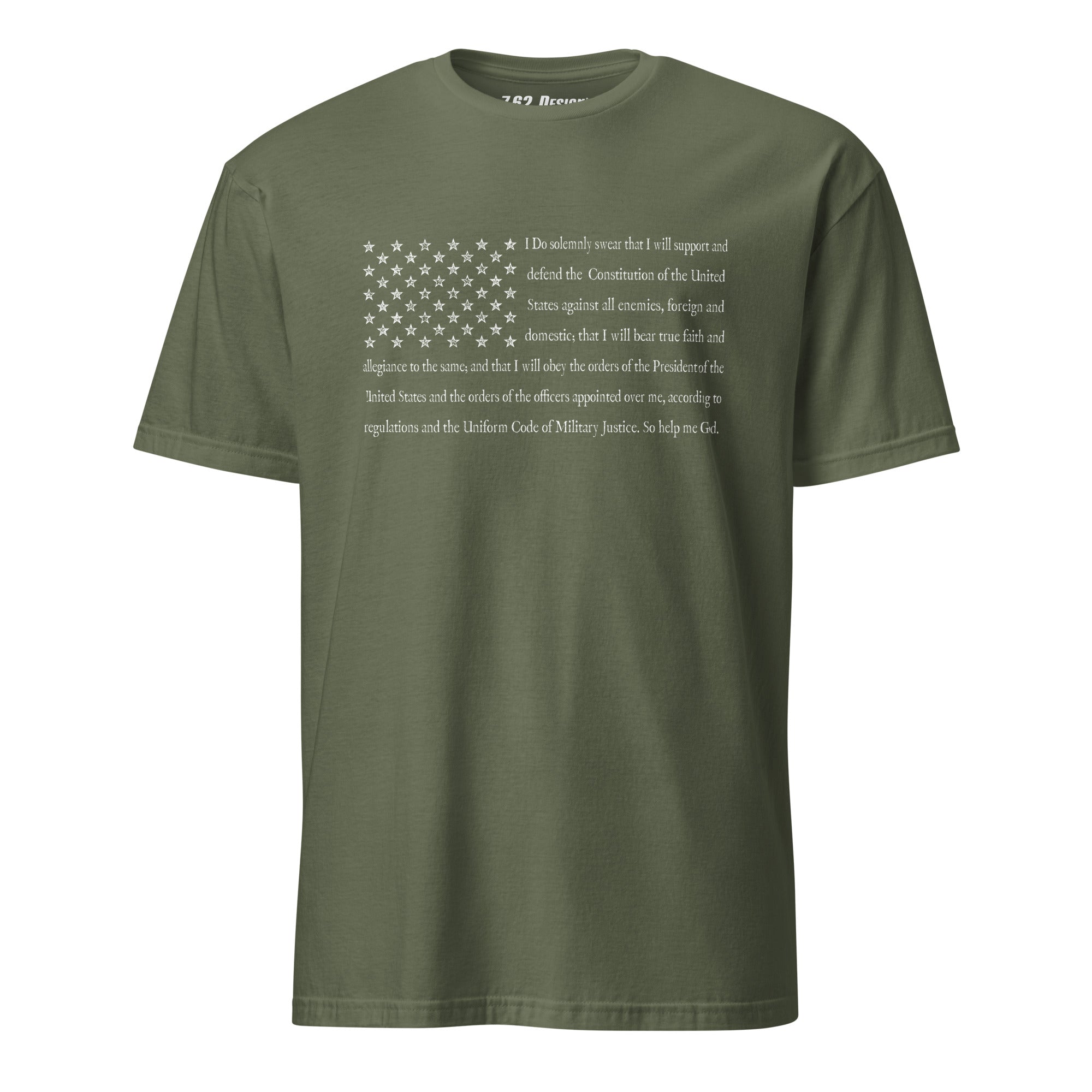 7.62 Design Oath of Enlistment maglietta uomo nera cotone