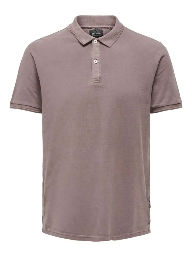 ONLY & SONS Onstravis Slim Polo Uomo Manica Corta Washed