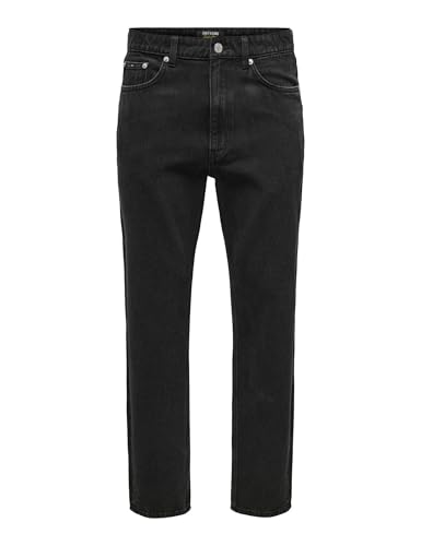 Only & Sons Onstye Loose Tapered Jeans 31W/32L Nero Delavé