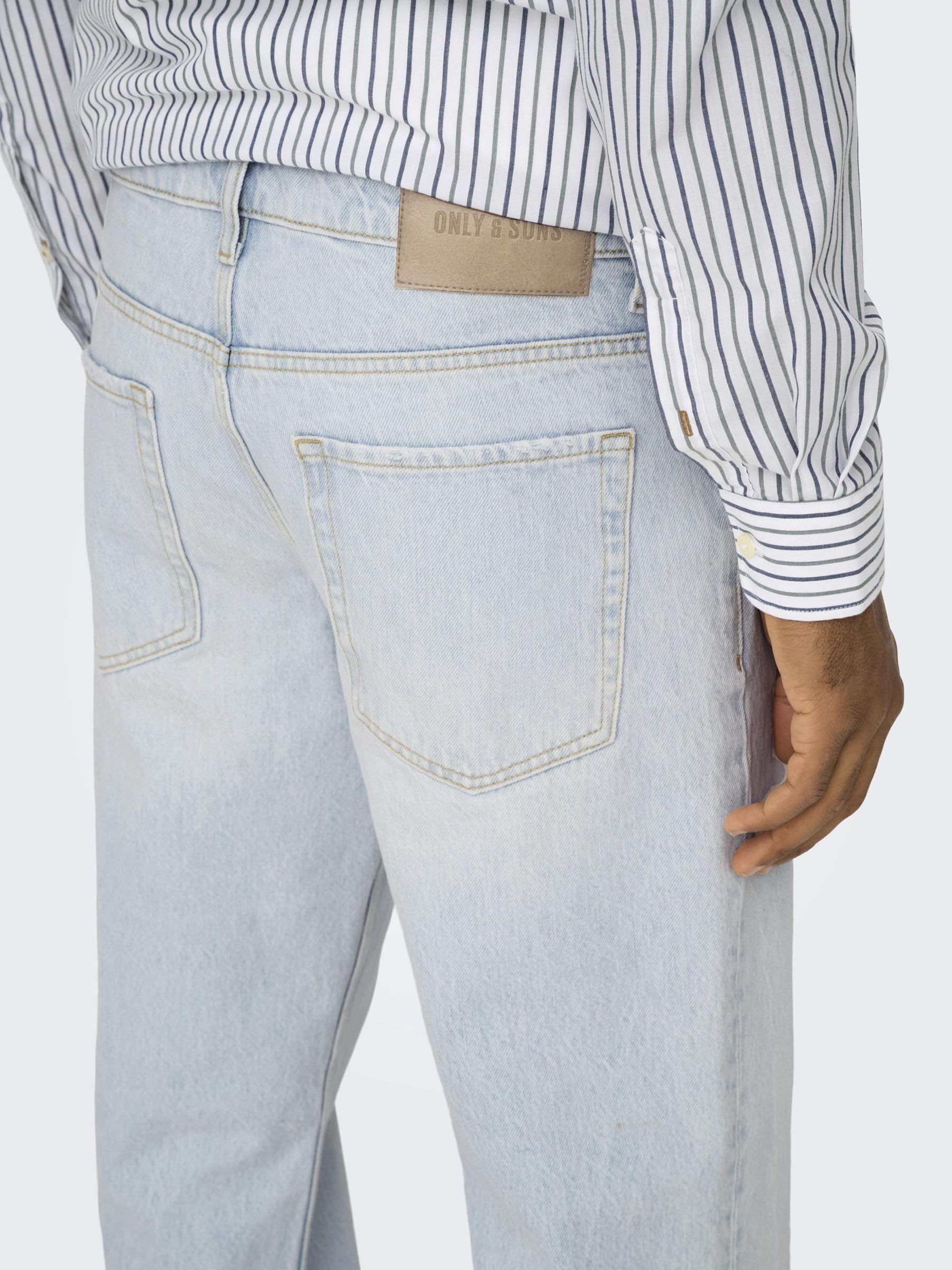 Only & Sons Onsedge Straight Jeans Uomo 30W/30L Blu