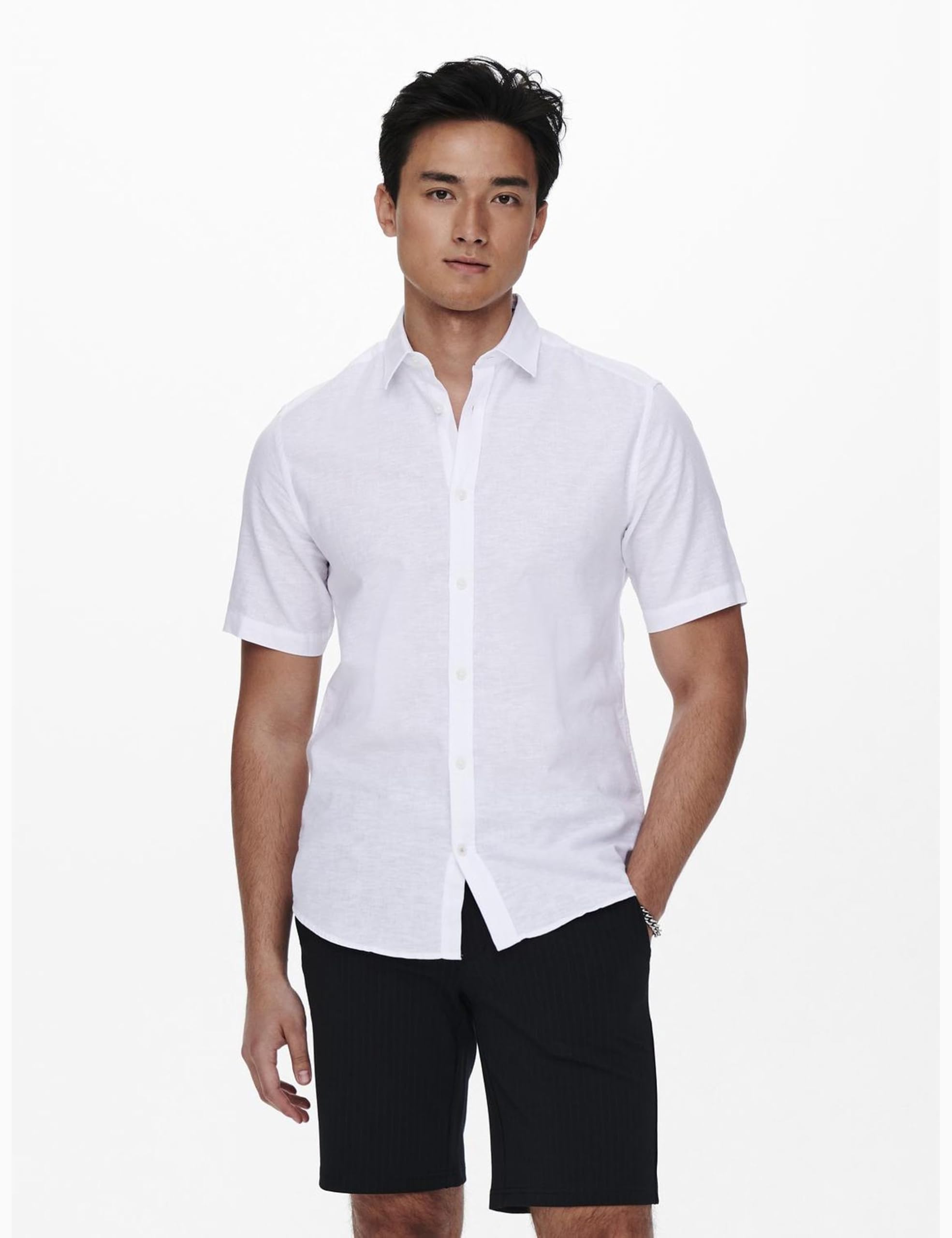 Only & Sons Caiden Camicia Manica Corta Cotone Casual