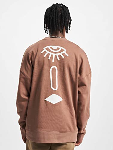 Only & Sons Felpa Girocollo Uomo Noce Moscata Stampa