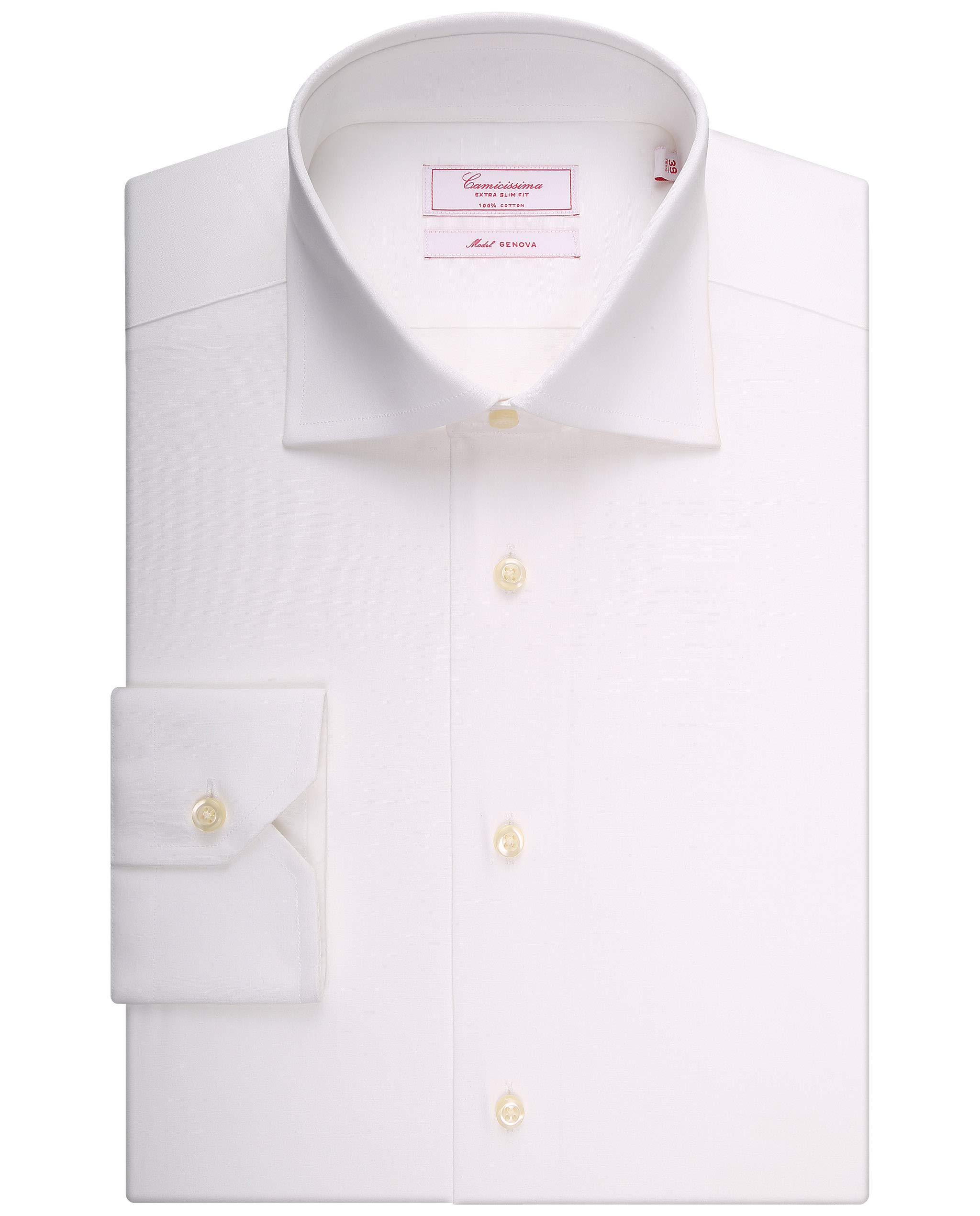 Camicissima Permanent camicia bianca extra-slim manica lunga