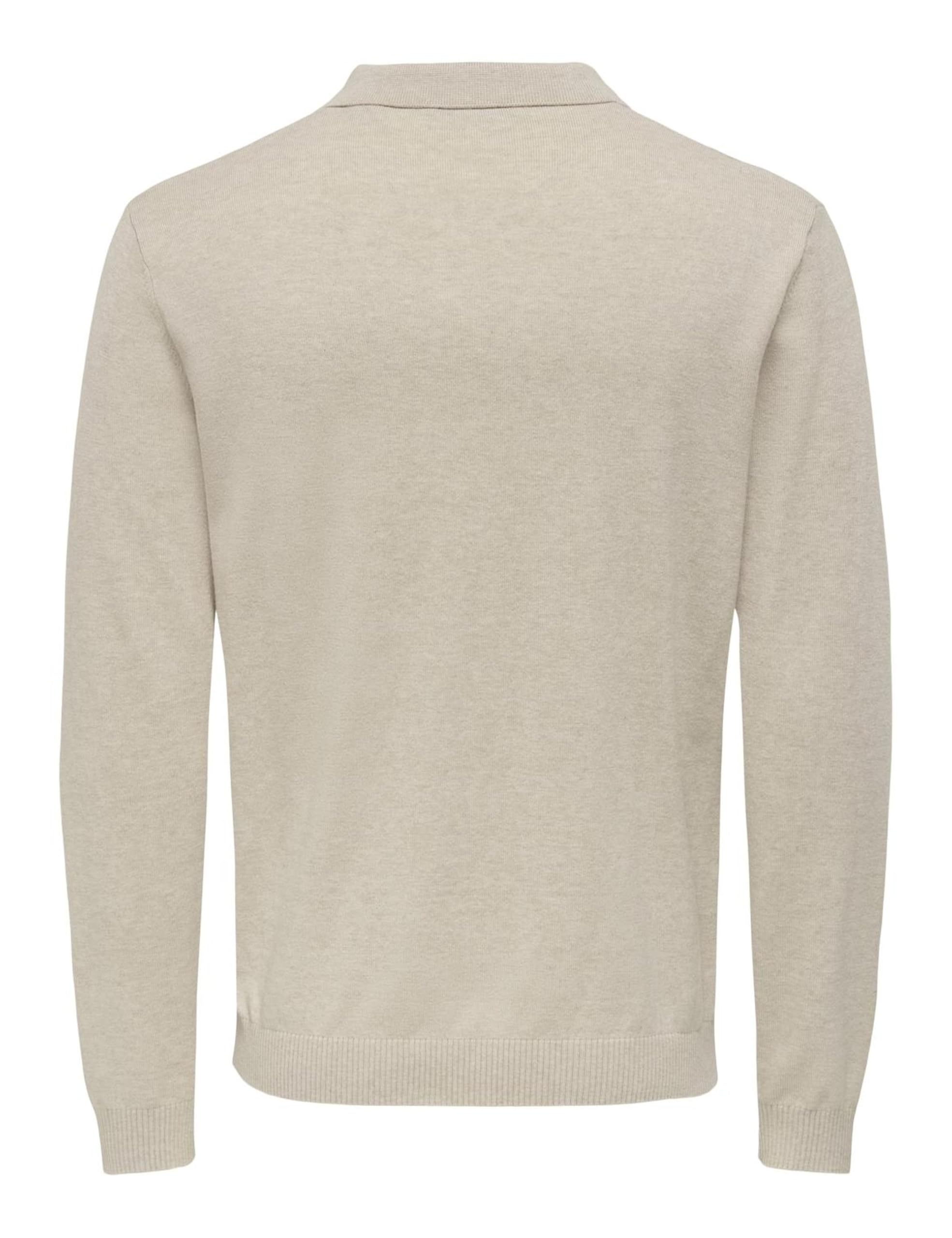 Only & Sons Onsloui Polo Maglia Uomo Avena Manica Lunga M