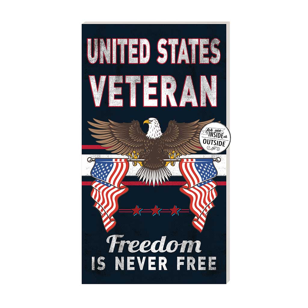 7.62 Design Veteran targa PVC 11x20 Freedom Is Never Free