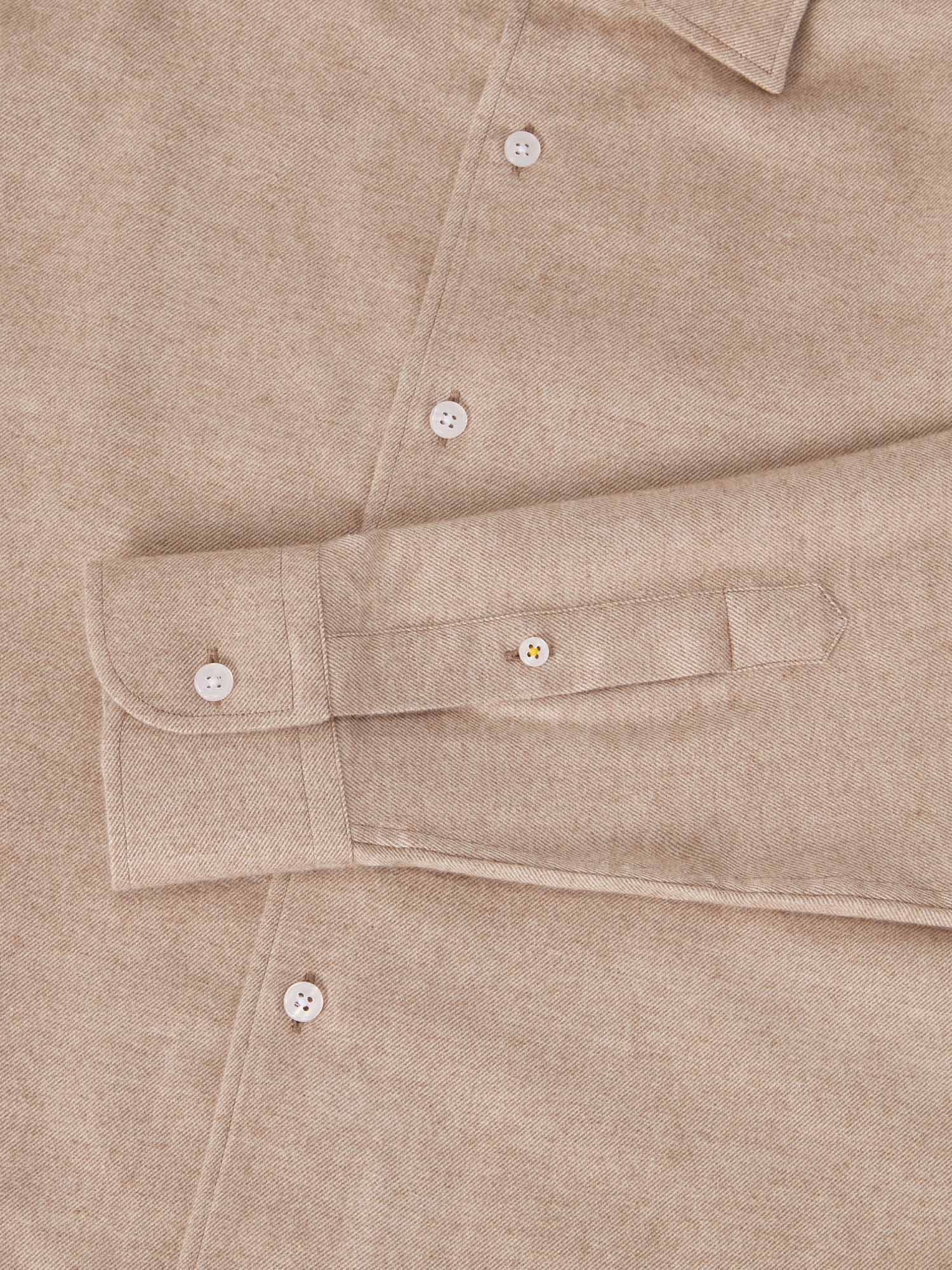 Robert Talbott Morgan camicia flanella flax