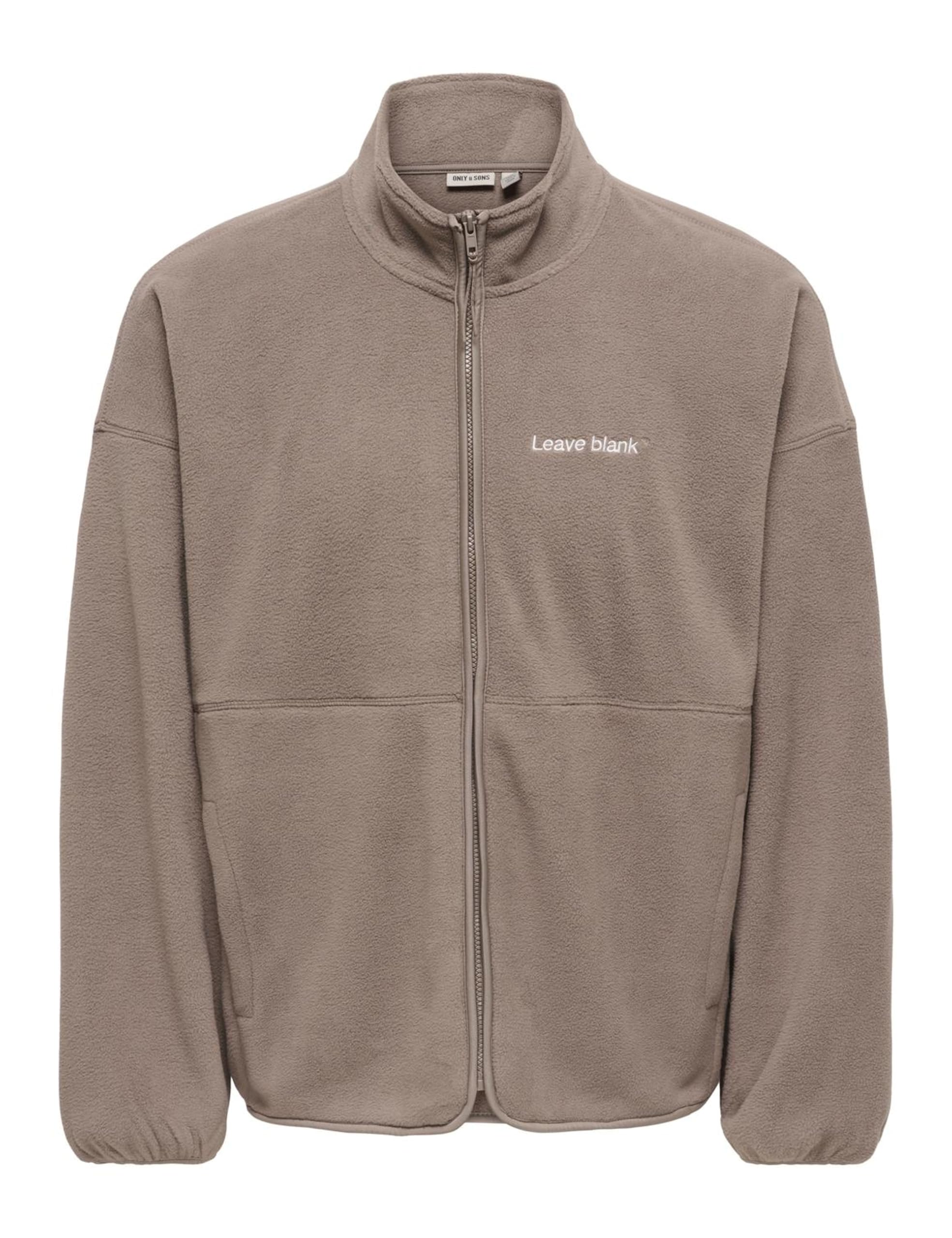 Only & Sons Onsasger Felpa Zip Collo Alto M Nero Onice Uomo