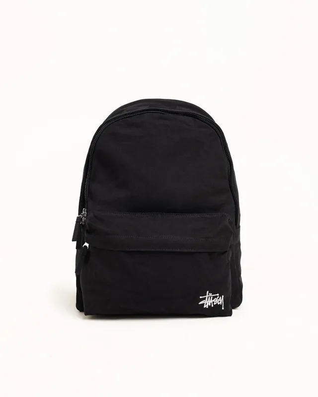 Stussy Canvas Backpack zaino nero tela laptop 16"