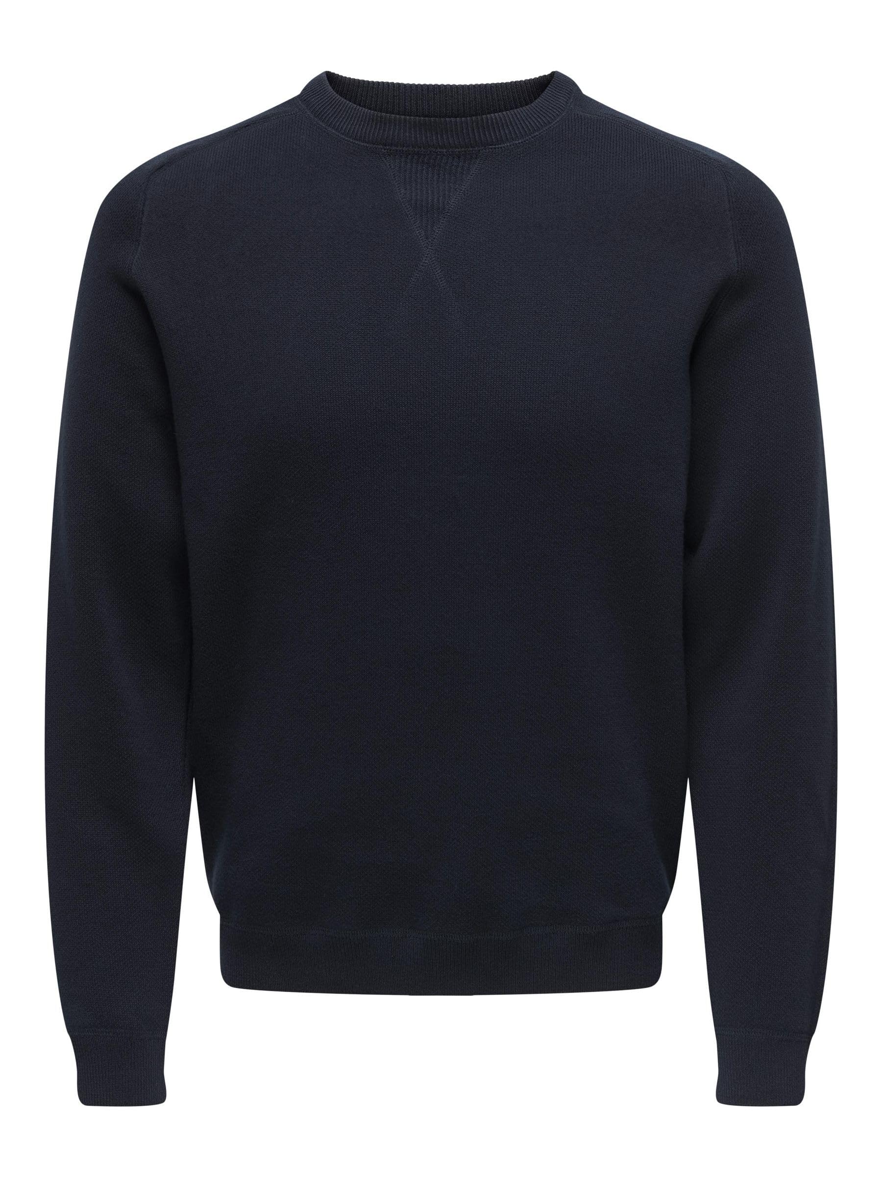 ONLY & SONS Onspin maglione uomo girocollo grigio