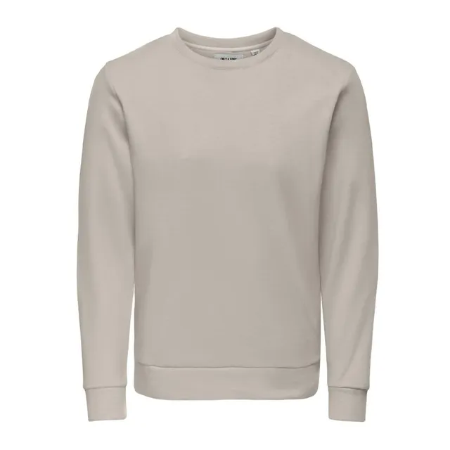 Only & Sons Chase felpa uomo beige cotone