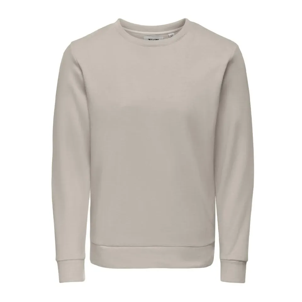Only & Sons Chase felpa uomo beige cotone