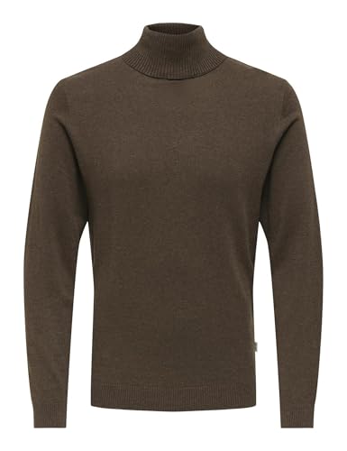 Only & Sons Onsloui Roll Maglia XXL collo alto melange