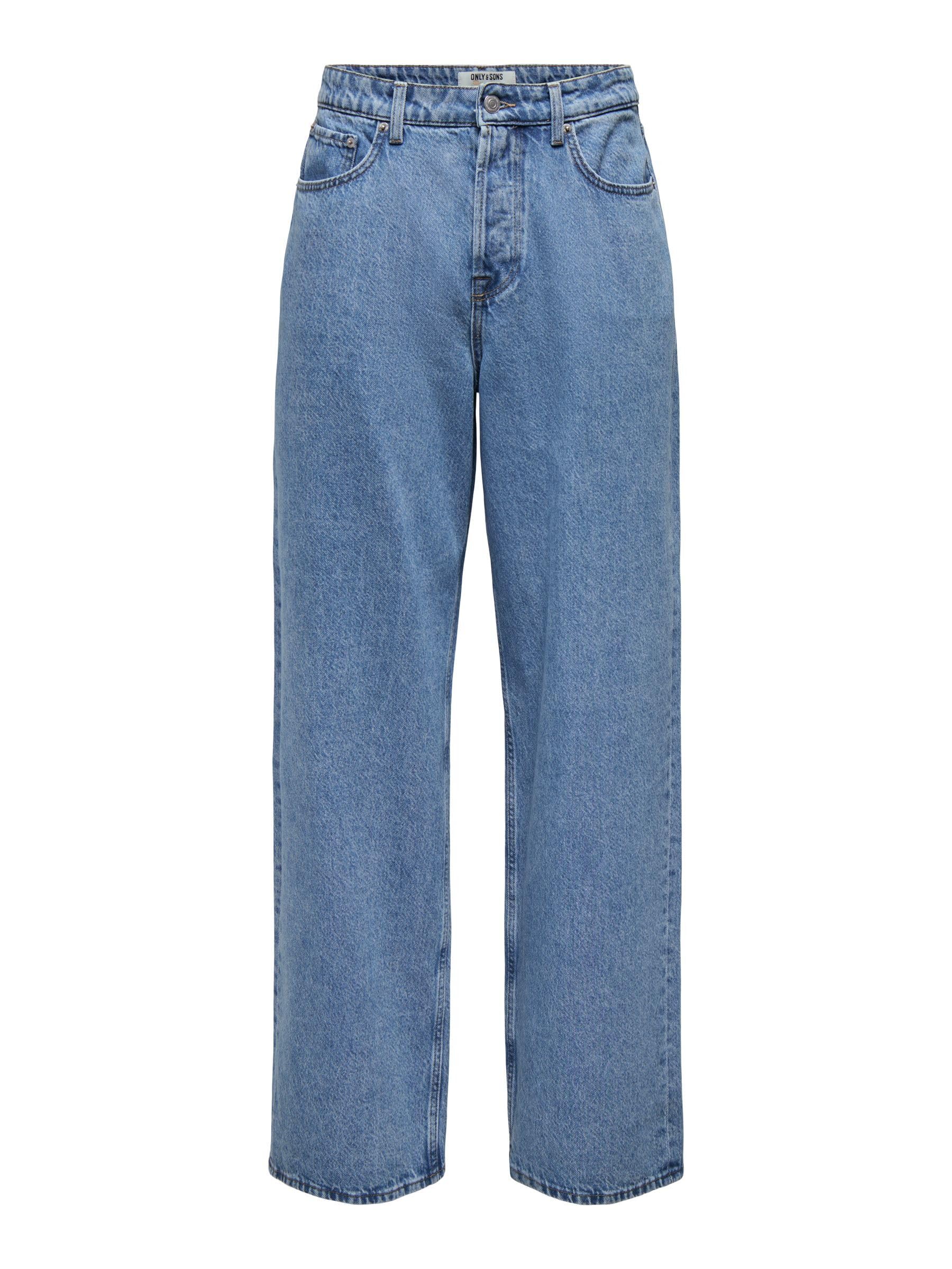 Only & Sons Onsremi Wide Leg Jeans 30W/32L Nero