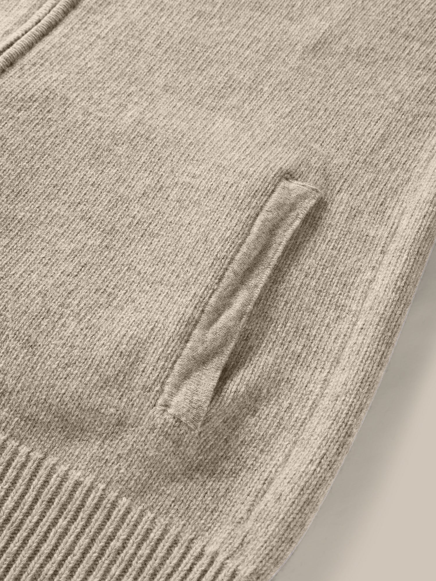 Robert Talbott Graham maglione full zip crema cashmere
