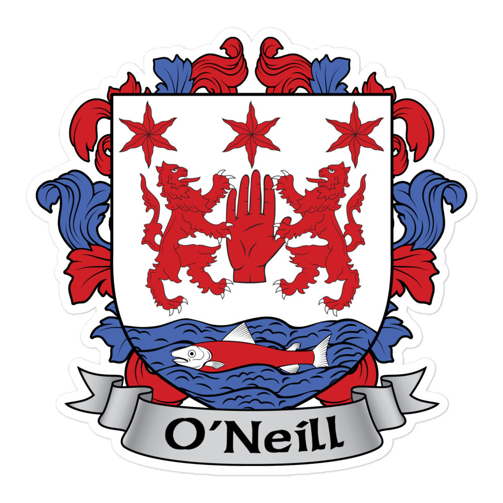 7.62 Design O'Neil Irish Family Coat of Arms Adesivo 7,6 cm
