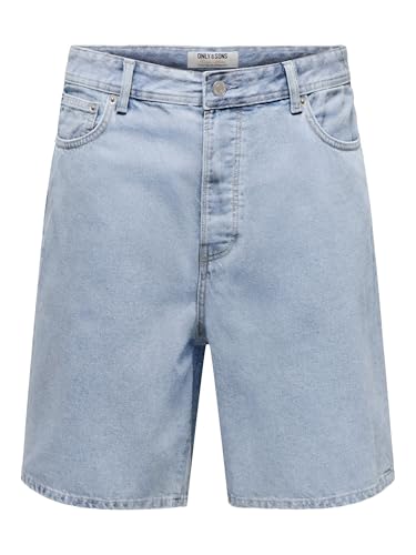 Only & Sons Onsfade Pim Shorts Pantaloncini Denim Blu Medio M