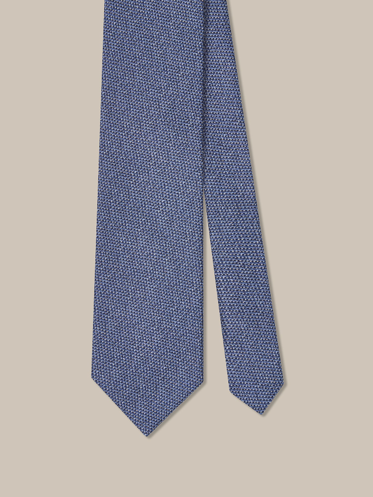 Robert Talbott Twill Check Best of Class Cravatta Seta Blu REG