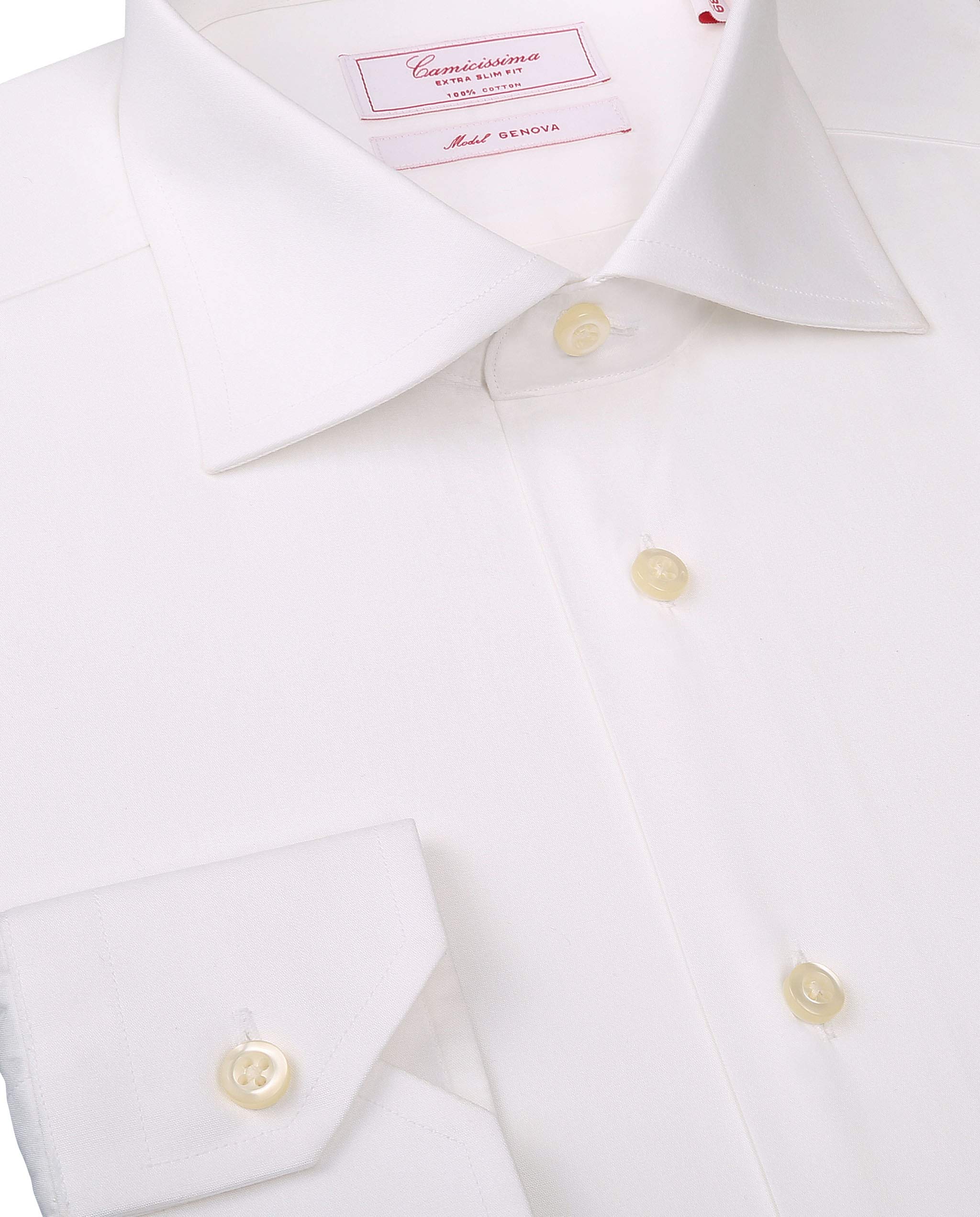 Camicissima Permanent camicia bianca extra-slim manica lunga