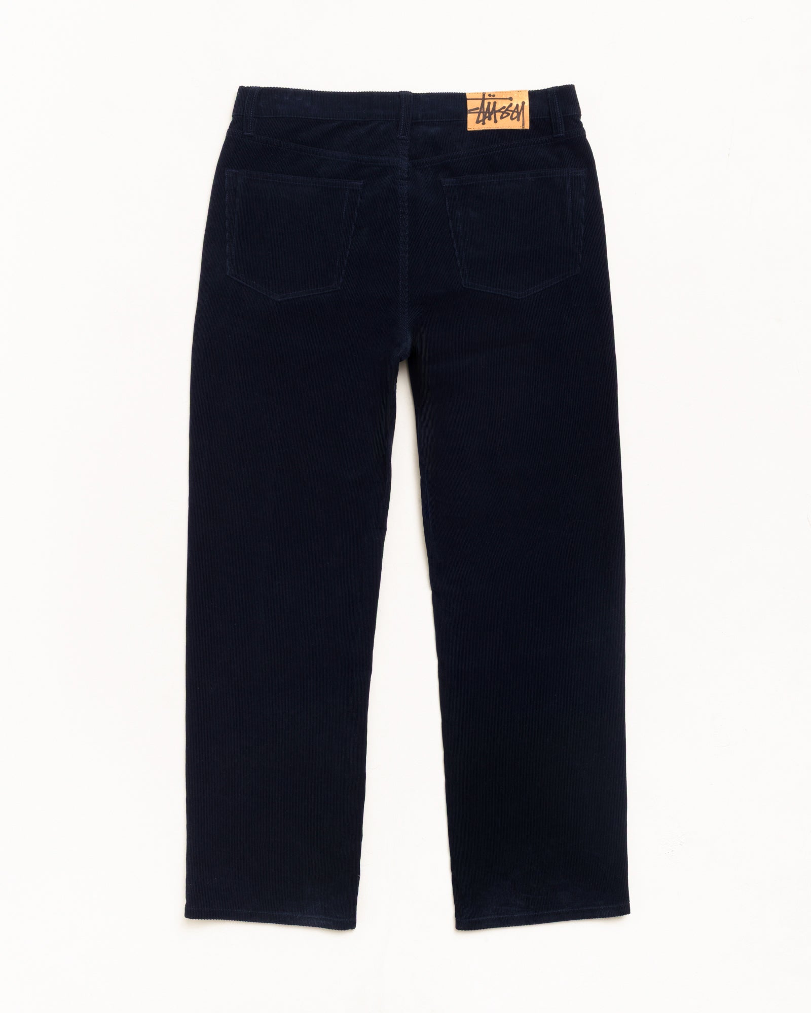 Stussy New Classic Pant Corduroy pantaloni navy cotone