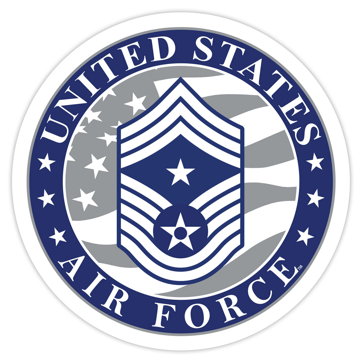 7.62 Design US Air Force E-9 decal vinile 9 cm